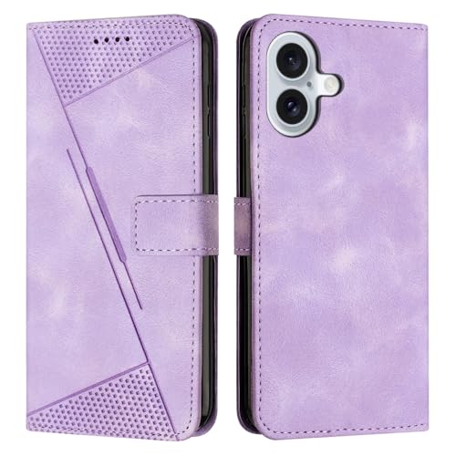 Étui pour iPhone 16 Plus violet avec porte-cartes et dragonne pratique