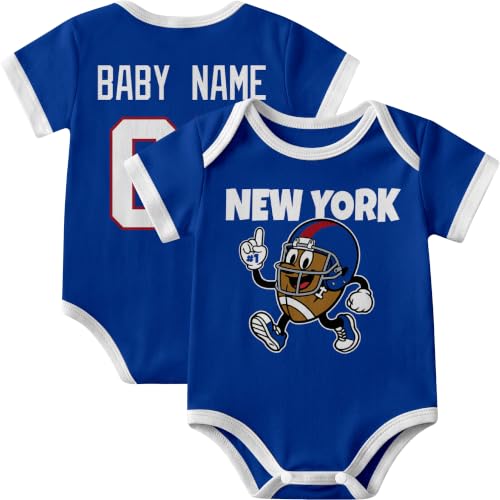 Image of KREDE Baby Clothes Custom Short Sleeves for Baby Boy Gifts | Custom Bodysuit with Number Name Gifts for Baby