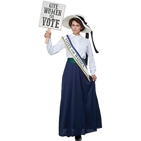 California Costumes 00713XS American Suffragette Suffragist Adult Sized Costumes, White/Navy, XS Cover