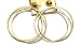 Clip-on Earrings Hoop Gold Earrings Double Hoop Clip Earrings 2.75 inch