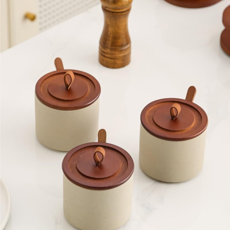 Retro Clay Spice Box Home Seasoning Set Kitchen Combination Pack