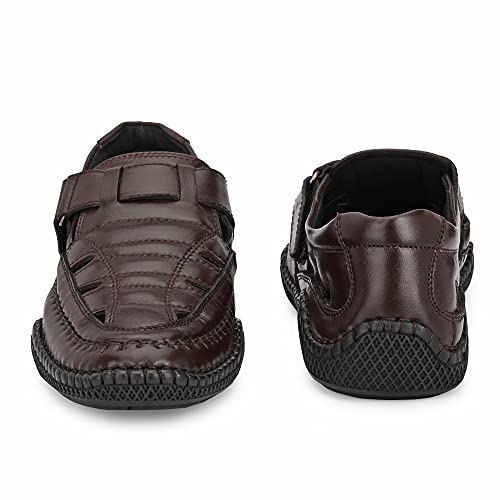 Image of Octa marc Men's Leather Roman Sandal