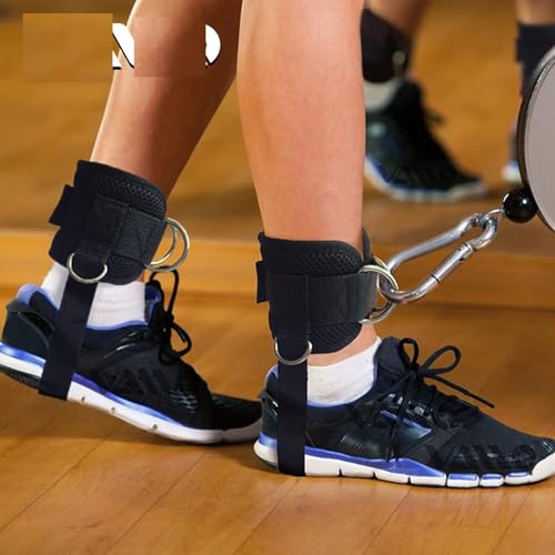 Image of Fitcozi Ankle Straps for Cable Machines,Adjustable Comfort fit Neoprene, Reinforce Double D-Ring - Premium Ankle Cuffs to Improve Abdominal Muscles, Lift The Butts, Tone The Legs for Men & Women