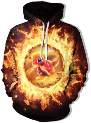 Annviopn Fashion merch for kids Cool 3D Print Pullover Hoodie Kids Hooded Sweatshirts with Pocket for Boys and Girls 10-12 Years