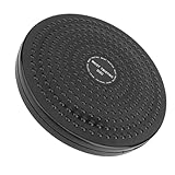 Alomejor Board Vita Twister Sport al Coperto Yoga Vita Twisted Disk Balance Board per Fitness Attrezzatura Dimagrante Multifunzione(Nero)