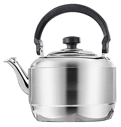 Bouilloire 304 en acier inoxydable supérieur avec sifflet de sécurité et grande finition