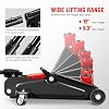 DNA Motoring 1.5 Ton Car Floor Jack Low Profile Hydraulic Trolley Service/Floor Jack, 1.5T / 3000 lbs Capacity, Lifting Range 5.3 Inch -12 Inch, with Storage Case, Black, TOOLS-00327-BK