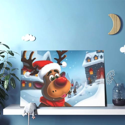 Impression de Noël sur toile cadeau idéal pour déco de bureau