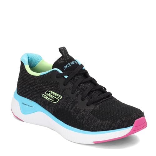 Skechers Skechers Women's Solar Fuse-Brisk Escape Trainers, Black Multi, 8.5 US