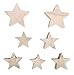 Produktbild Rayher 46526505 Holz Sterne, sortiert, natur, 7 Stück, 4 und 6 cm, Holzsterne aus naturbelassenem Holz
