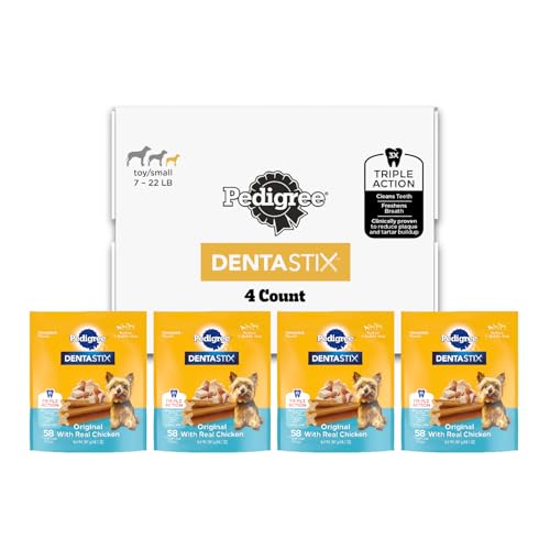 Pedigree Dentastix Small and Toy Breed Dog Treats, Original Flavo...