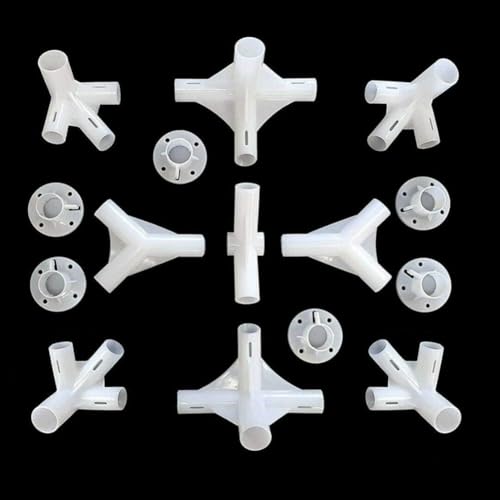Kit de réparation de cadre de tonnelle pour tuyaux de 25 mm et 19 mm, connecteur d'angle et raccord central, pièces de rechange pour assemblage de pieds...