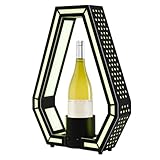 AGULIUM 7-Color LED Liquor Bottle Display Shelf, Glowing Champagne Bottle Presenter with Remote Control, Acrylic Lighted Wine Display Rack for Commercial Home Bar Party Nightclub