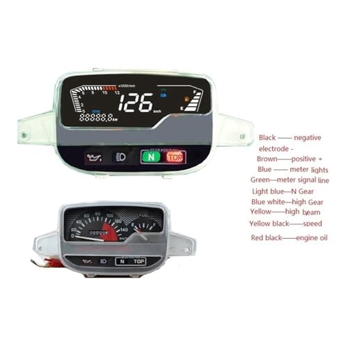 Velocímetro digital Yamaha SS2 Y110 F1ZR solución panel desgastado 4