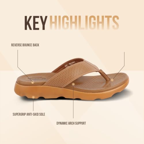 Image of Medifeet Broad Strap Cushioned Leather Slippers for Women