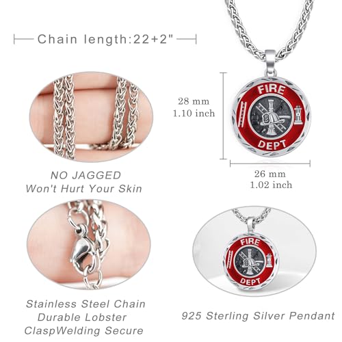 925 Sterling Silver Saint Religious Necklace for Men Women Amulet Protect Patron Amulet Medal Jewelry Gifts4