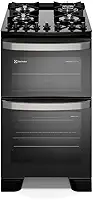 Fogão 4 bocas Electrolux Preto Experience Mesa vidro, 2 Fornos e Tripla Chama (FE4DP) - 127V