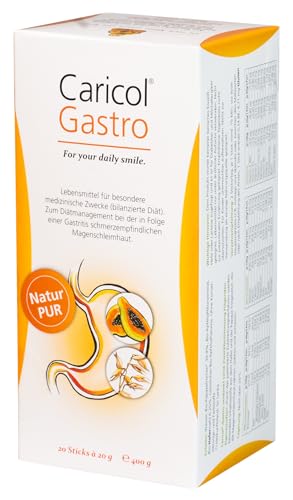 Caricol Gastro | 100% iges Naturprodukt | Unterstützung für die Magenschleimhaut | Mit der Kraft von Papaya & Biotin | Mit Papain | 20 Sticks à 20g | 200g