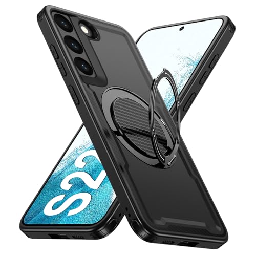 Coque Samsung S22 anti-chute avec anneau de maintien MagSafe