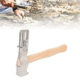 Multifunctional Magnet Roofing Hatchet Magnetic Roofing Hammer. Axe with Solid Wood Handle for Roof Construction Repair. Tool for Quick Installation of Roofing Nails and Felt