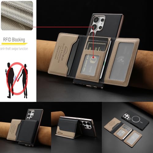 Étui en cuir marron Samsung Galaxy S25 Plus : protégez votre smartphone avec style - 2