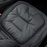 Car Seat Cushion, 2025 New Skin-Friendly Leather Seat Cushions, Breathable Dirt-Repellent Memory Foam Pad for Most Auto & Office Chairs (Black)
