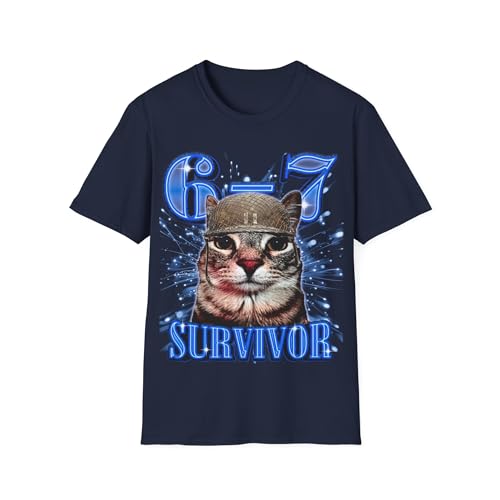 T-shirt 6-7 Survivor : le cadeau humoristique idéal en taille 3XL pour fan de meme cat