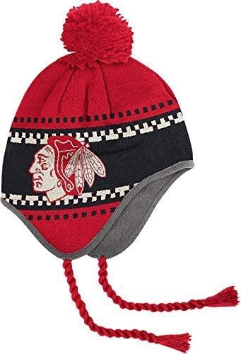 Knit Pom Hat with Tassels NHL Official 