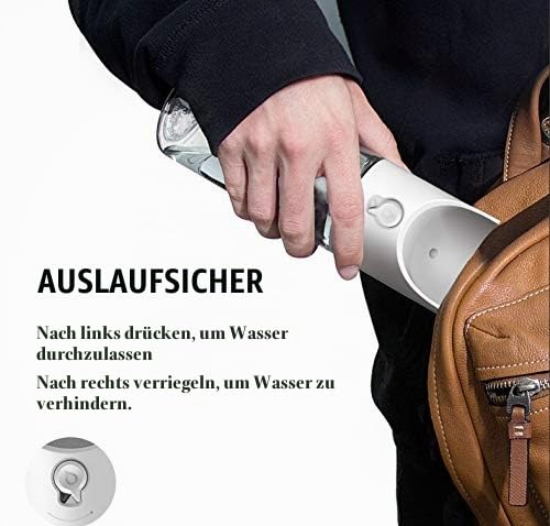 PETKIT Eversweet Wasserspender, Trinkflasche für Hunde, Reisen, für Haustiere, BPA-frei, antibakteriell, 400 ml (weiß) – Ansicht 5
