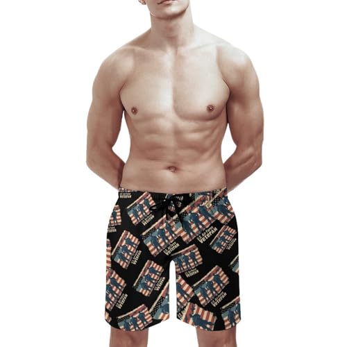 U.S Air-Force Army Men's Swim Trunks Quick Dry Board Shorts Hawaiian Beach Shorts With Pocket3