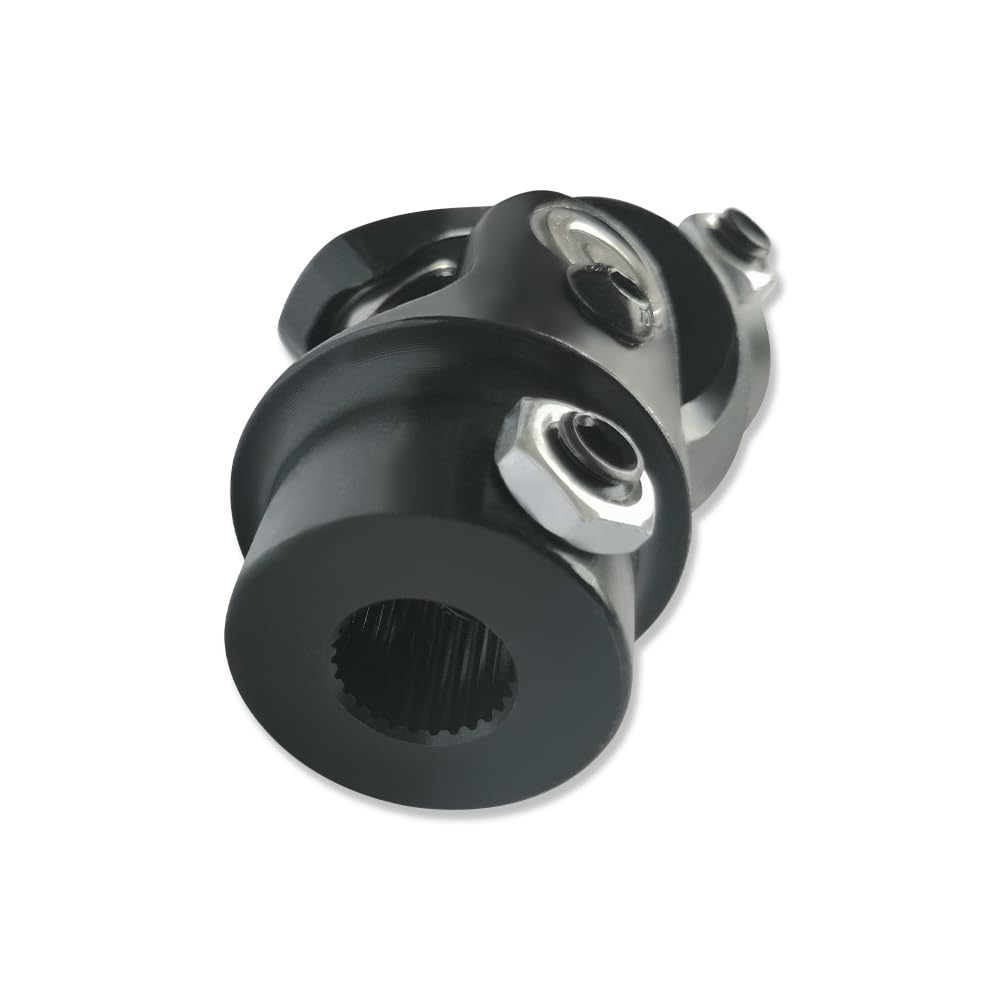 36" Steering Shaft with Dual Universal U Joints (3/4" DD x 3/4" DD & 3/4" DD x 9/16"-26 Spline)