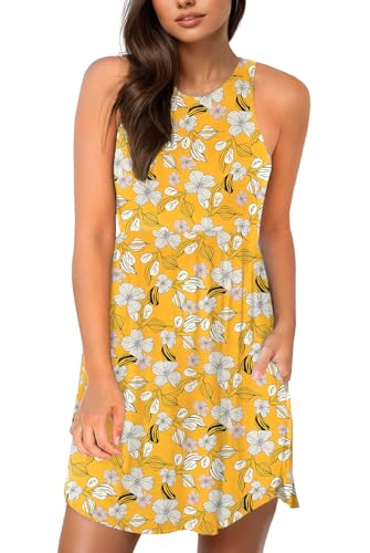 Image of HiMONE Vacation Dresses for Women 2025 Summer Dress Women's Casual Sundresses Casual Beach Petite Sun Dress XS-2XL