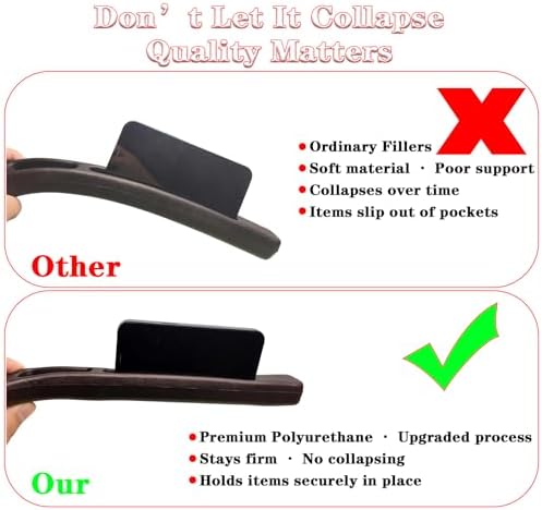 FortiyParts Car Seat Gap Filler Organizer of 2, 2 in 1 Car Gap Filler (Black) — view 6