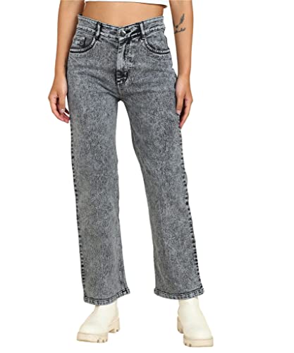 Image of Glossia Women Baggy Jeans || Women Jeans Pant || Baggy Jean's for Women's High Waist || Straight Jean's for Women's || Ladies Jean,s for Woman || Loose Jean,s for Woman Stylish (B0DGG76VYW)