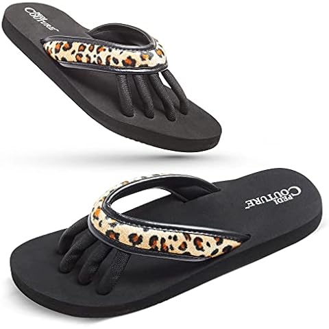 Pedi Couture SPA Sandals with Leopard Design Cover