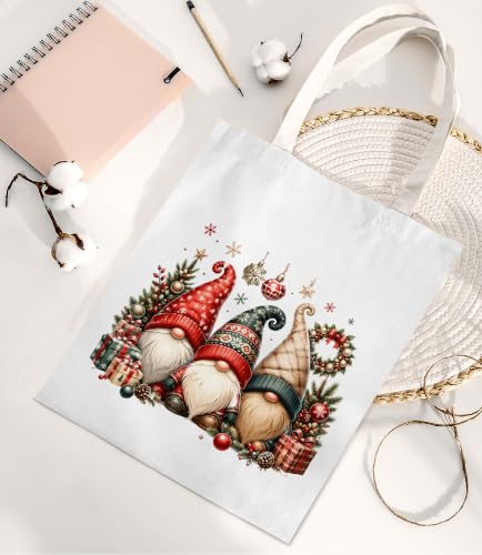 Image of Cute Cat Canvas Tote Bag for Women， Aesthetic Reusable Shoulder Bag for Shopping Travel Work