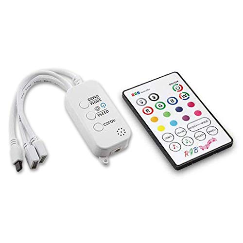VITCOCO IR Remote Controller Fernbedienung Kontroller Steuerung für Bluetooth LED Streifen Kit LED RGB Strip DC12V [Energieklasse A+] Cover