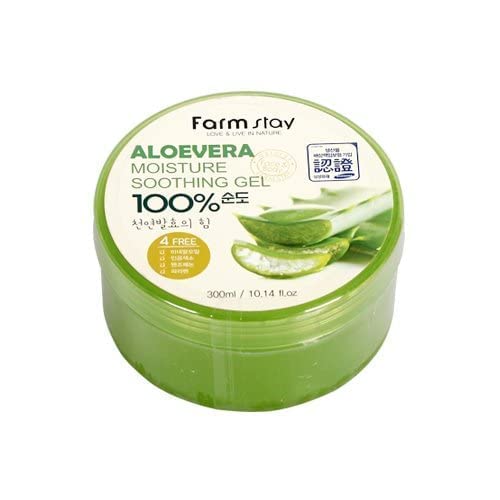 Farm Stay - Aloe Vera Moisture Soothing Gel 300 Ml For Men And Woman - 100% Aloe Vera For Dry Skin - Facial Treatment - Moisturisers - Day Care - Gels #TOP3