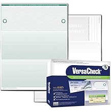 VersaCheck UV Secure Checks - 500 Blank Business Voucher Checks - Green Elite - 500 Sheets Form #1000 - Check on Top