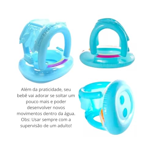 Bote Boia Infantil com Cobertura e Assento Fralda 12m+ (70cm) (Rosa)