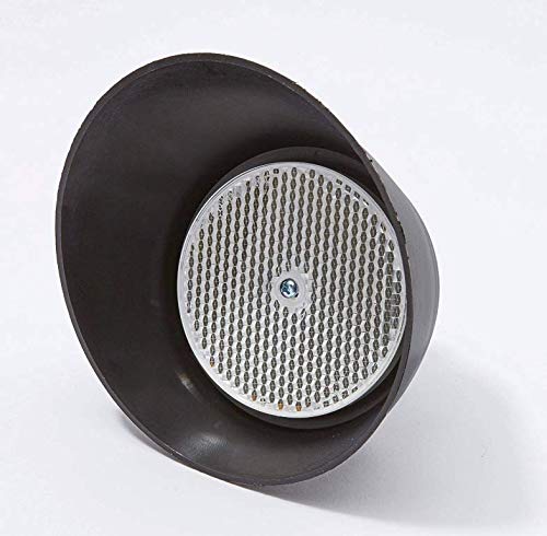 Reflector for Safety Beam for Gate Opener & Garage Door Safet 3 in. with Protective Reflector Hood for Rain and Snow