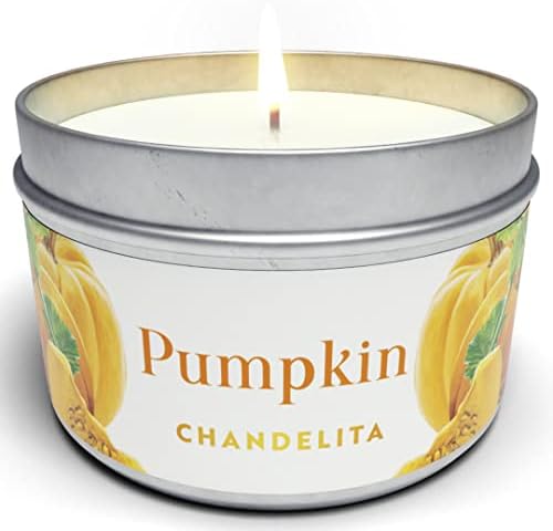 Chandelita Pumpkin Candle with Cinnamon - Pumpkin Spice Candle - Fall Candles - Pumpkin Bliss Candle - Pumpkin Spice Soy Candles - Pumpkin Candel - Pumkin Candle - Candle Pumpkin - Candles Pumpkin