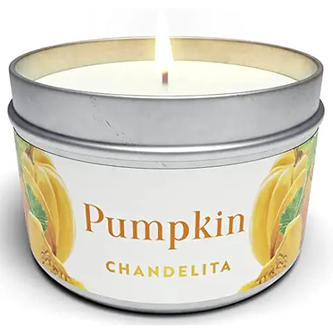 Chandelita Vela Aromática Calabaza Halloween con Canela y Cera de Soja Cover