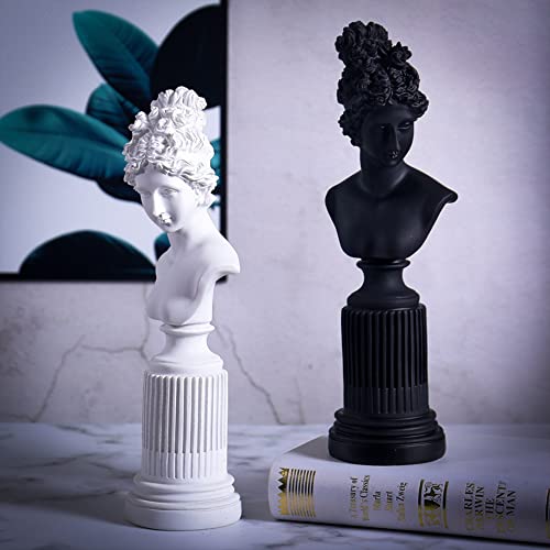 A.F.N.A.L Göttin Büste Statue Klassische Tischdekoration, Geschenk, griechische und römische Mythologie Indoor Replik Harz Skulptur Kunst für Zuhause und Büro, 35,1 cm H