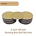 kimllier 100Pcs 5 Inch 180 Grit Sanding Disc Roll No Hole Fit for Automotive, Marine, Industrial, Woodworking