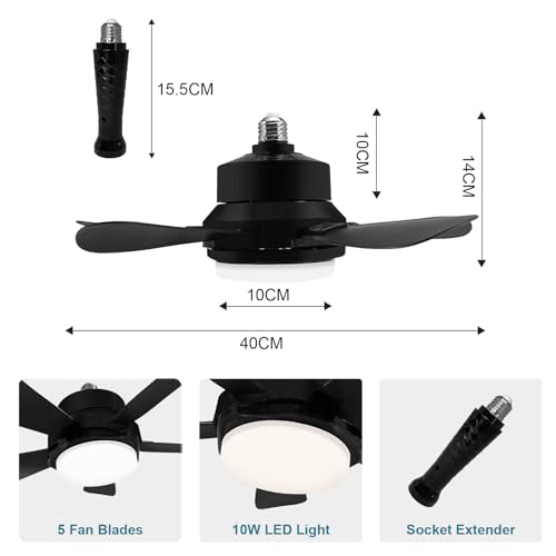 Whicow KBS-16K003 Socket Fan Light, Socket Fan thumb #6
