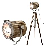 Couleur : finition chromée et bois naturel.