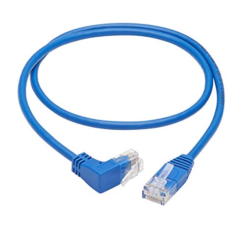 Cable Ethernet Cat6 Tripp Lite Up Angle 2 ft Azul miniatura 2