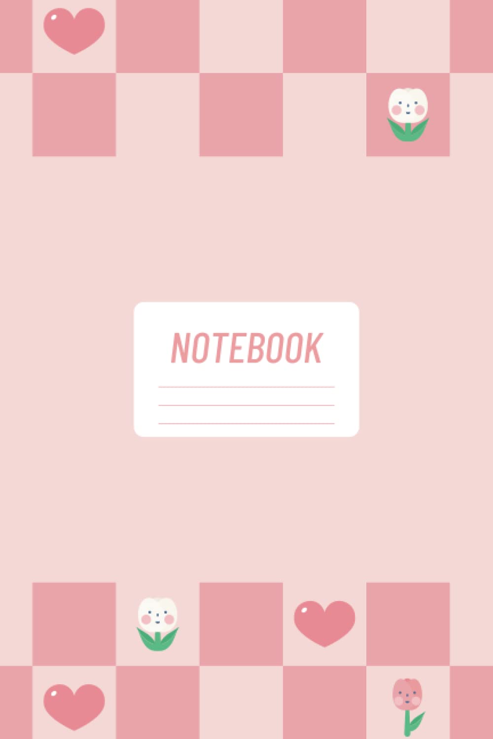 Notebook - Little Tulip(Chess): Blank Lined Notebook Journal | Dotted Line | 100 Pages (6x9) | Notebook For Teens Students Women | For Girls