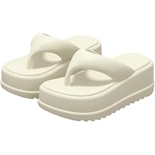 ASHALI Womens Comfort Flip Flop Sandals - Open Toe Beach Sandals for Casual Wear, Lightweight & Cushioned Soft Thick Sole Slides Sandals Non-Slip Comfortable Summer Slippers